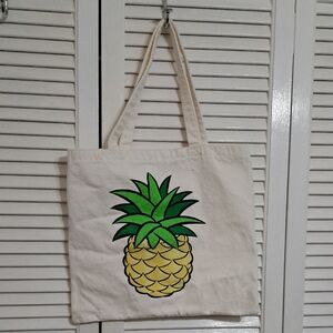 Pineapple Canvas Tote Bag
